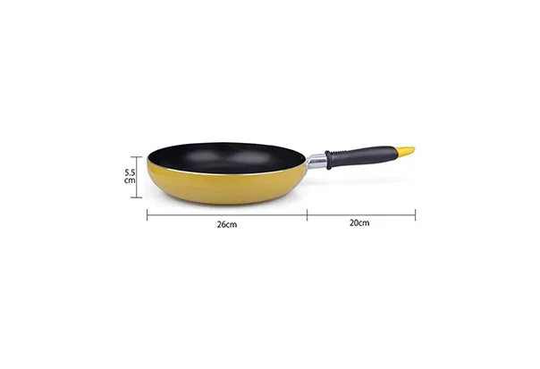 yellow cooking wok